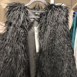 Faux fur vest